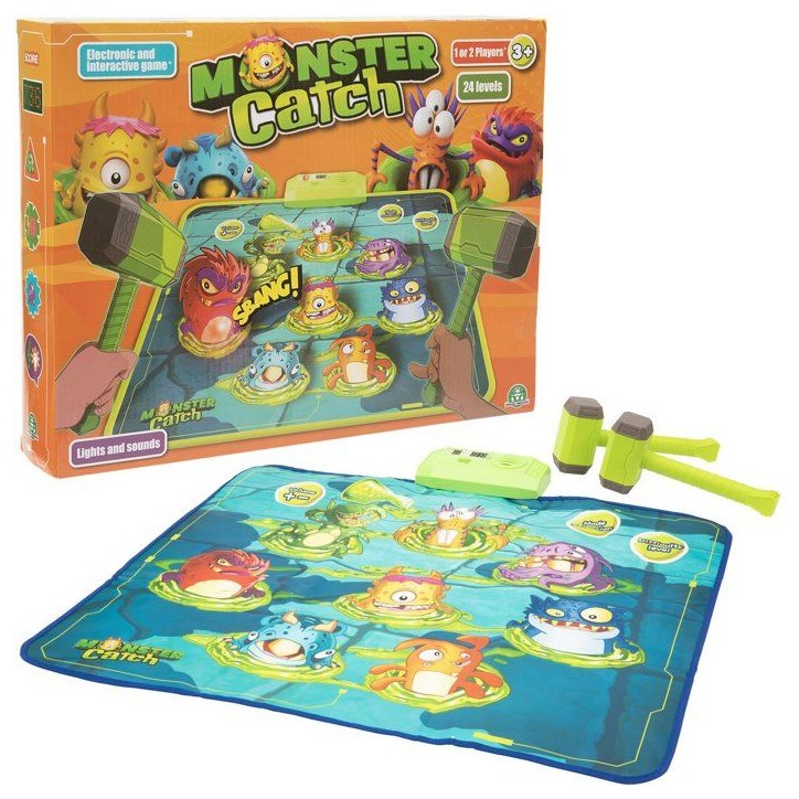 Monster Catch - Jeu électronique de rapidité - GIOCHI PREZIOSI - Marteaux interactifs - Des 3 ans Monster Catch - Jeu électronique de rapidité - GIOCHI PREZIOSI - Marteaux interactifs - Des 3 ans