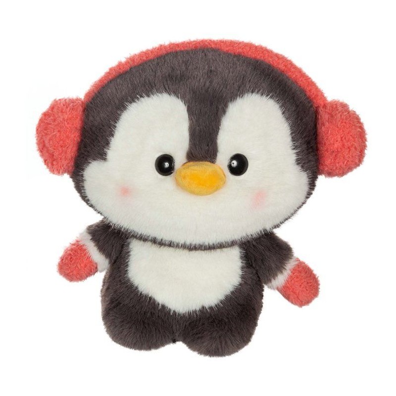 Peluche Pingouin Snowy rose GIPSY TOYS - 22 cm - look kawaii et ultra