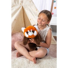 Peluche Panda roux Floppy Choopy GIPSY TOYS - 40 cm - ultra douce et grande taille