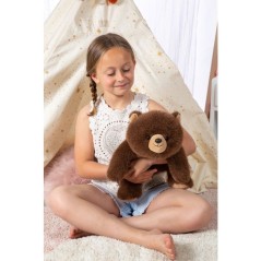 Peluche Ours brun Floppy Choopy GIPSY TOYS - 40 cm - ultra douce