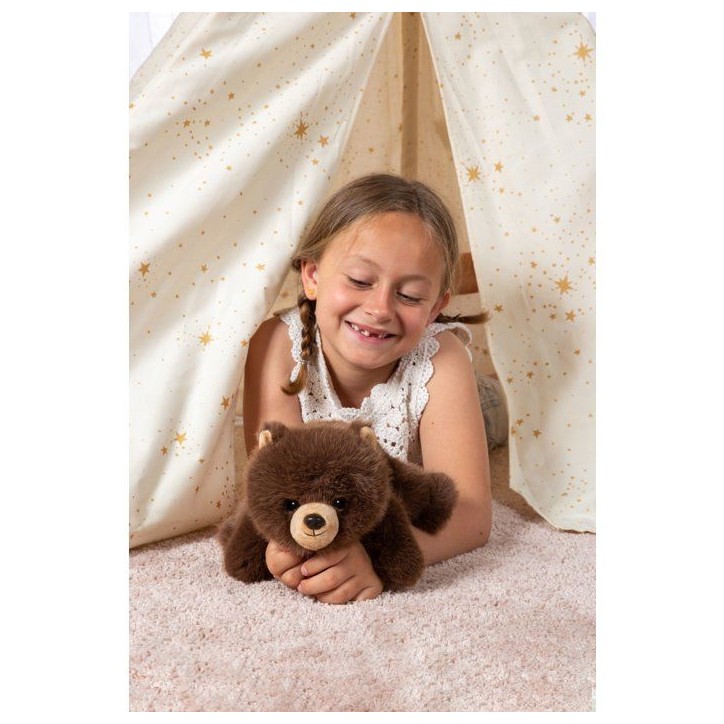 Peluche Ours brun Floppy Choopy GIPSY TOYS - 40 cm - ultra douce