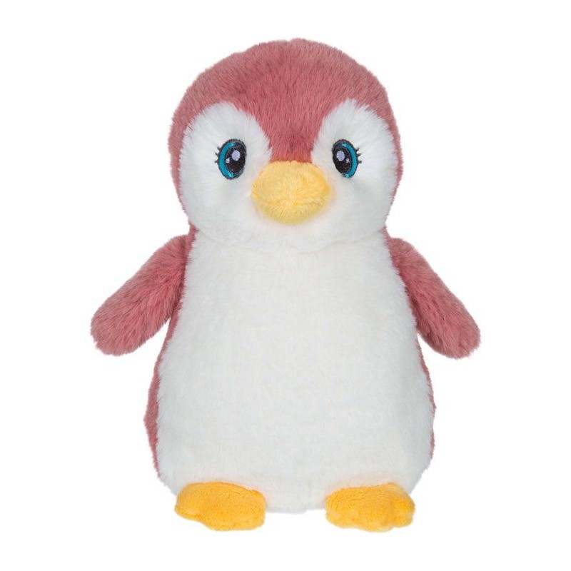 Peluche Pingouin Câlin rose GIPSY TOYS - 18 cm - design doux