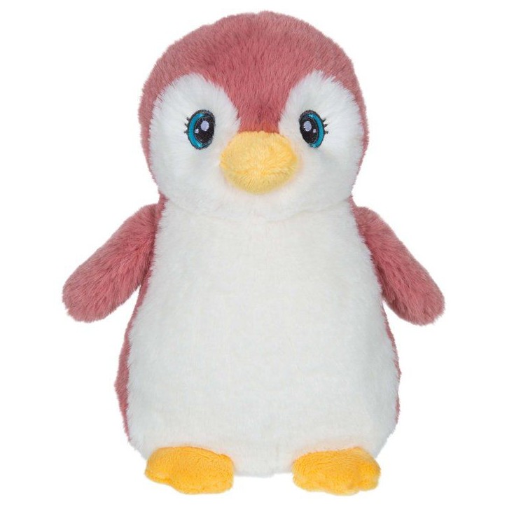 Peluche Pingouin Câlin rose GIPSY TOYS - 18 cm - design doux