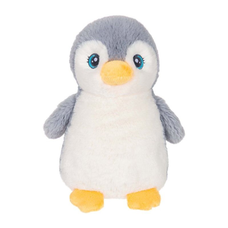 Peluche Pingouin Câlin gris GIPSY TOYS - 18 cm - design doux