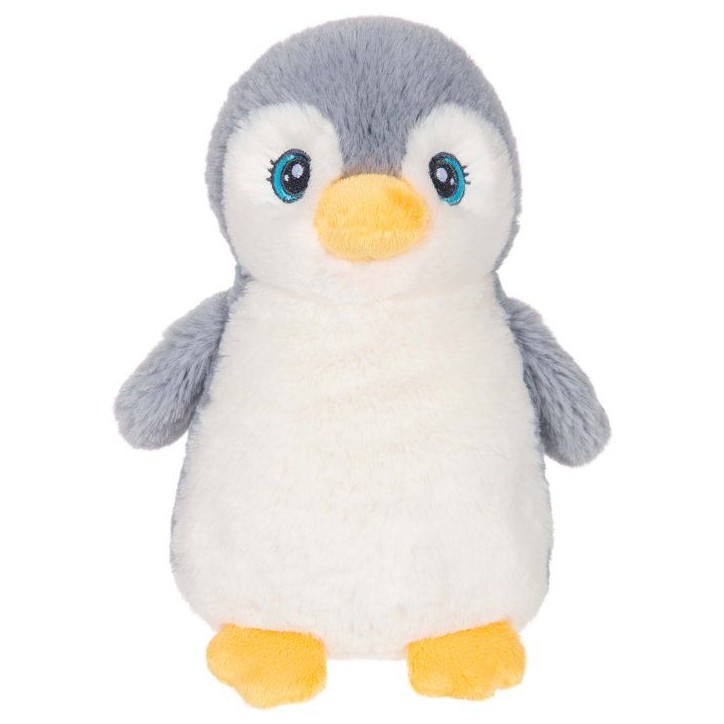 Peluche Pingouin Câlin gris GIPSY TOYS - 18 cm - design doux