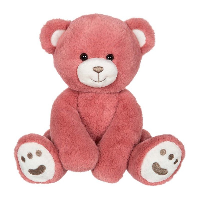 Peluche Ourson Câlin rose GIPSY TOYS - 25 cm - finition douce