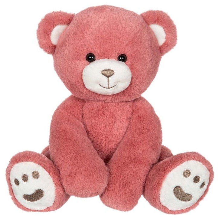 Peluche Ourson Câlin rose GIPSY TOYS - 25 cm - finition douce