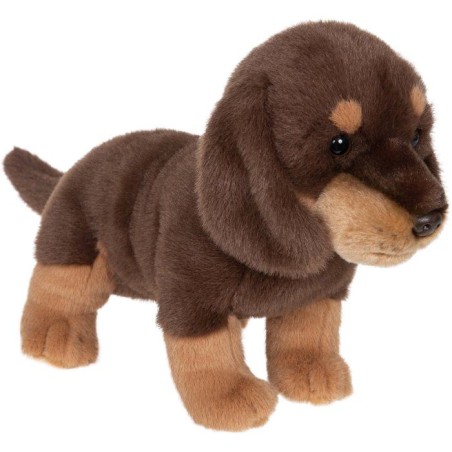 Peluche Teckel GIPSY TOYS - 24 cm - chien réaliste et allongé