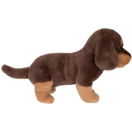 Peluche Teckel GIPSY TOYS - 24 cm - chien réaliste et allongé