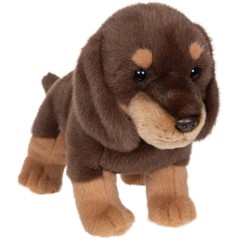 Peluche Teckel GIPSY TOYS - 24 cm - chien réaliste et allongé