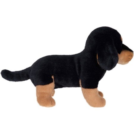 Peluche Teckel noir GIPSY TOYS - 24 cm - chien réaliste