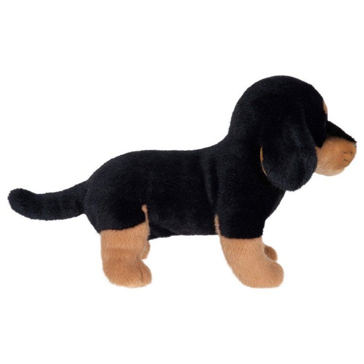 Peluche Teckel noir GIPSY TOYS - 24 cm - chien réaliste