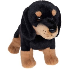 Peluche Teckel noir GIPSY TOYS - 24 cm - chien réaliste