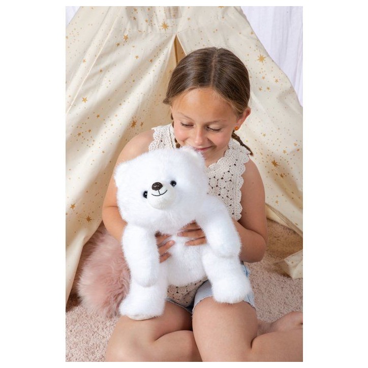 Peluche Ours polaire Floppy Choopy GIPSY TOYS - 40 cm - ultra douce