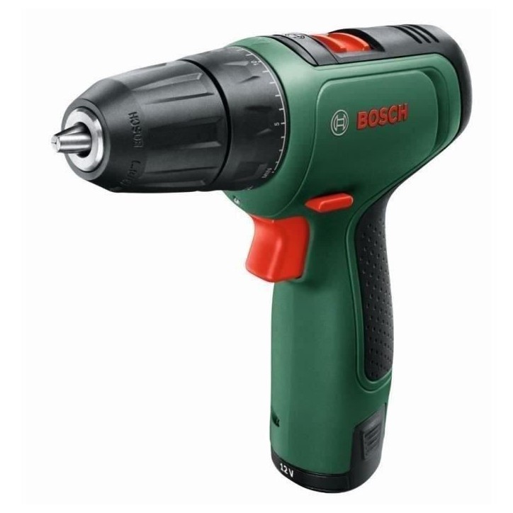 Perceuse-visseuse sans-fil Bosch - EasyDrill 1200 (Livrée avec 2 batteries 12V-1,5Ah + chargeur) Perceuse-visseuse sans-fil Bosch - EasyDrill 1200 (Livrée avec 2 batteries 12V-1,5Ah + chargeur)