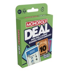 Monopoly Deal, jeu de cartes rapide pour 2 a 5 joueurs, jeux de soci