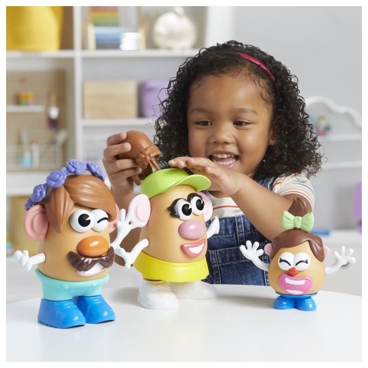 Potato Head coffret La famille Patate avec 44 pieces, jouets préscolaires créatifs pour tout-petits, pour filles et garçons,