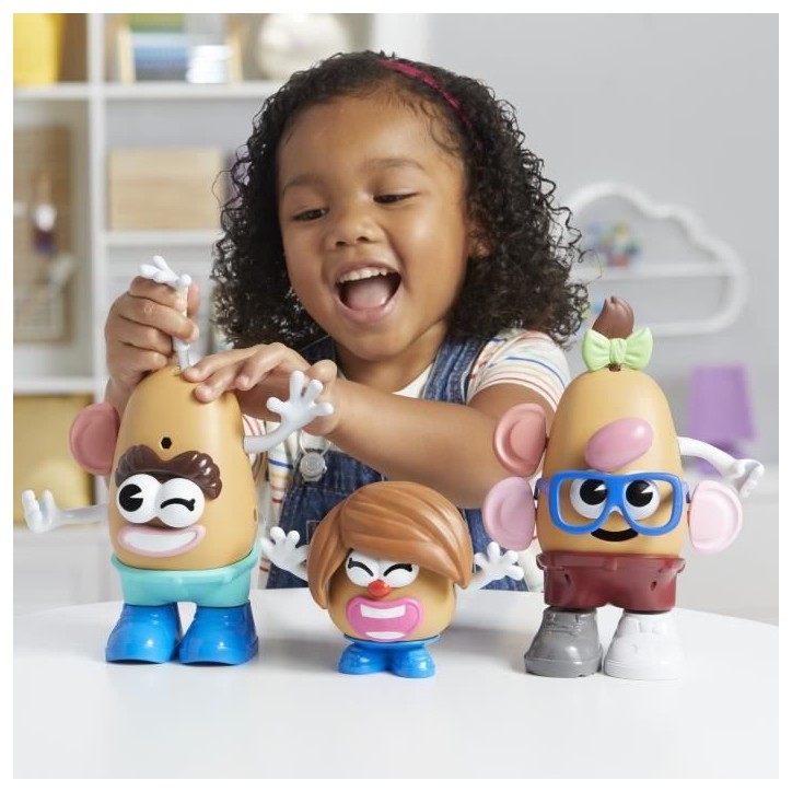 Potato Head coffret La famille Patate avec 44 pieces, jouets préscolaires créatifs pour tout-petits, pour filles et garçons,