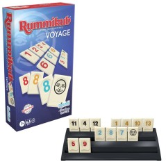 Rummikub Édition Voyage, mini jeu portatif avec 106 plaques, 2 a 4 