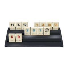 Rummikub Édition Voyage, mini jeu portatif avec 106 plaques, 2 a 4 joueurs, 20 min, jeux familiaux Hasbro Games officiel, de