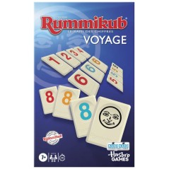 Rummikub Édition Voyage, mini jeu portatif avec 106 plaques, 2 a 4 