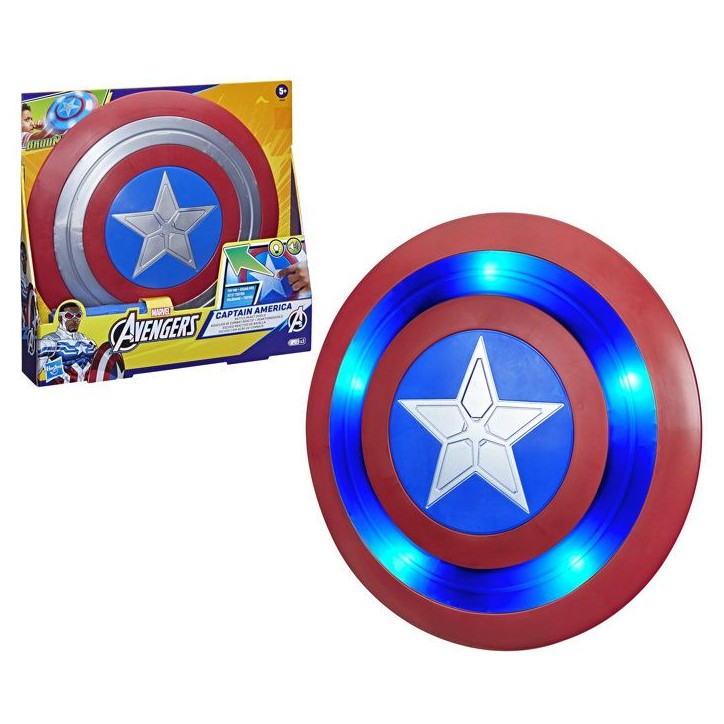 Bouclier de combat réactif de Captain America, jouet de déguisement de super-héros de 27,9 cm de diametre, Marvel Avengers d Bouclier de combat réactif de Captain America, jouet de déguisement de super-héros de 27,9 cm de diametre, Marvel Avengers d