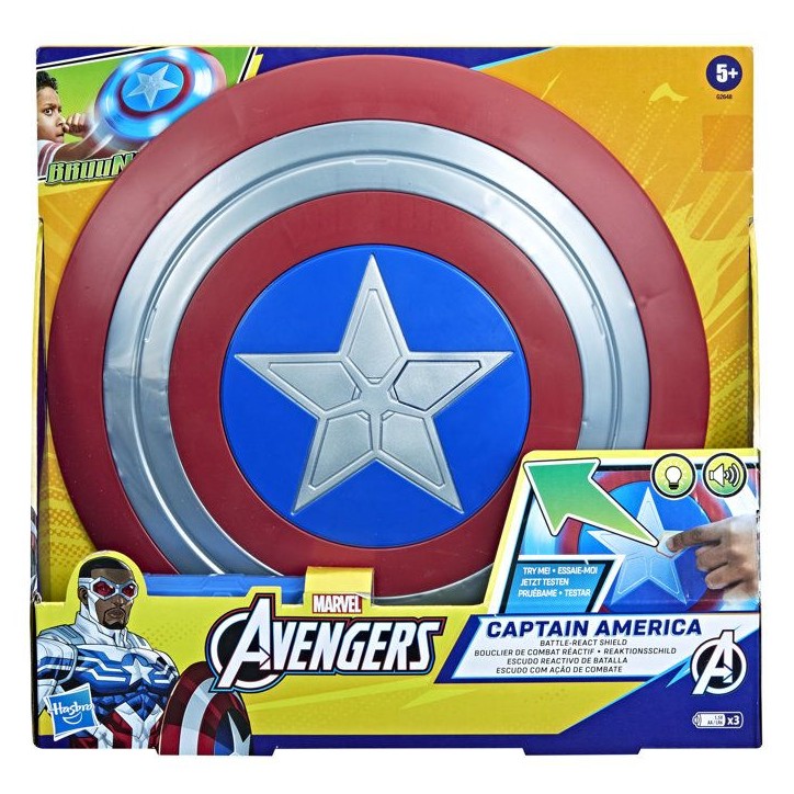 Bouclier de combat réactif de Captain America, jouet de déguisement de super-héros de 27,9 cm de diametre, Marvel Avengers d Bouclier de combat réactif de Captain America, jouet de déguisement de super-héros de 27,9 cm de diametre, Marvel Avengers d