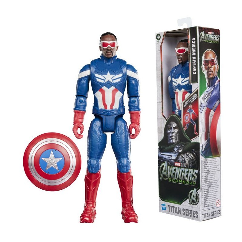 Figurine d'action Titan Captain America 29,2 cm, figurines de super-h