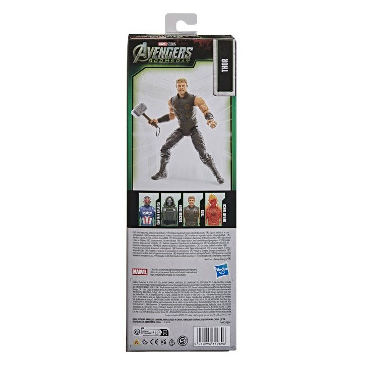 Figurine d'action Titan Thor 29,2 cm, figurine de super-héros, Marvel Studios Avengers : Doomsday, des 4 ans Figurine d'action Titan Thor 29,2 cm, figurine de super-héros, Marvel Studios Avengers : Doomsday, des 4 ans