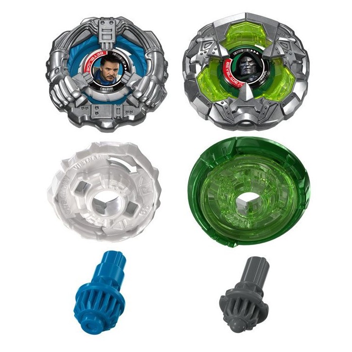 Beyblade X Starter Pack Dual Docteur Doom 0-80LO c. M. Fantastique 9-65A, 2 toupies de compétition Takara Tomy, 2 lanceurs, d Beyblade X Starter Pack Dual Docteur Doom 0-80LO c. M. Fantastique 9-65A, 2 toupies de compétition Takara Tomy, 2 lanceurs, d