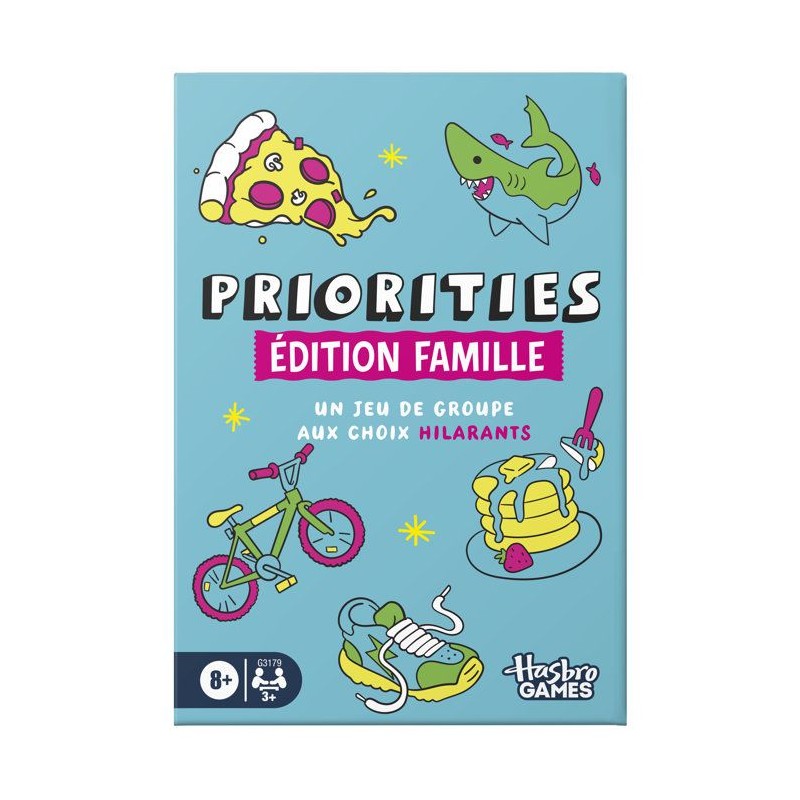 Priorities édition Famille, jeu de groupe, jeu de cartes aux choix hi
