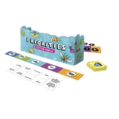 Priorities édition Famille, jeu de groupe, jeu de cartes aux choix hilarants pour enfants, ados et adultes, des 8 ans