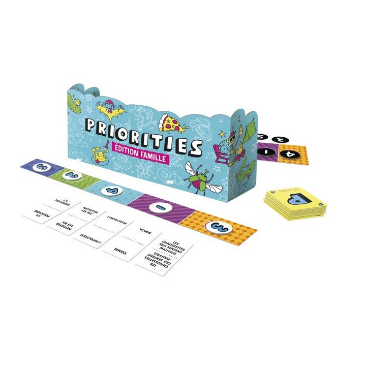 Priorities édition Famille, jeu de groupe, jeu de cartes aux choix hilarants pour enfants, ados et adultes, des 8 ans Priorities édition Famille, jeu de groupe, jeu de cartes aux choix hilarants pour enfants, ados et adultes, des 8 ans