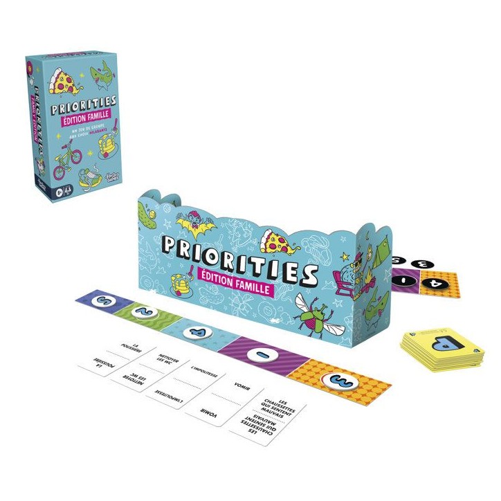 Priorities édition Famille, jeu de groupe, jeu de cartes aux choix hilarants pour enfants, ados et adultes, des 8 ans Priorities édition Famille, jeu de groupe, jeu de cartes aux choix hilarants pour enfants, ados et adultes, des 8 ans