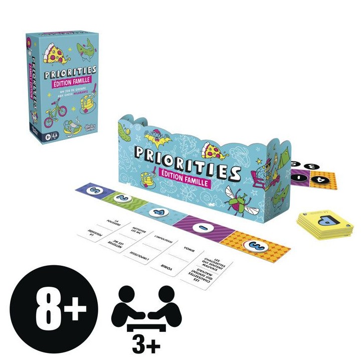 Priorities édition Famille, jeu de groupe, jeu de cartes aux choix hilarants pour enfants, ados et adultes, des 8 ans Priorities édition Famille, jeu de groupe, jeu de cartes aux choix hilarants pour enfants, ados et adultes, des 8 ans