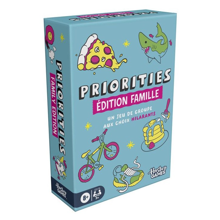 Priorities édition Famille, jeu de groupe, jeu de cartes aux choix hilarants pour enfants, ados et adultes, des 8 ans Priorities édition Famille, jeu de groupe, jeu de cartes aux choix hilarants pour enfants, ados et adultes, des 8 ans