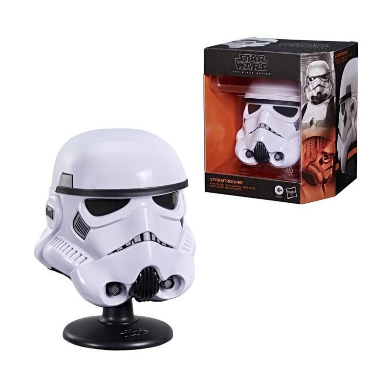 Mini casque de Stormtrooper, piece de collection premium a l'échelle