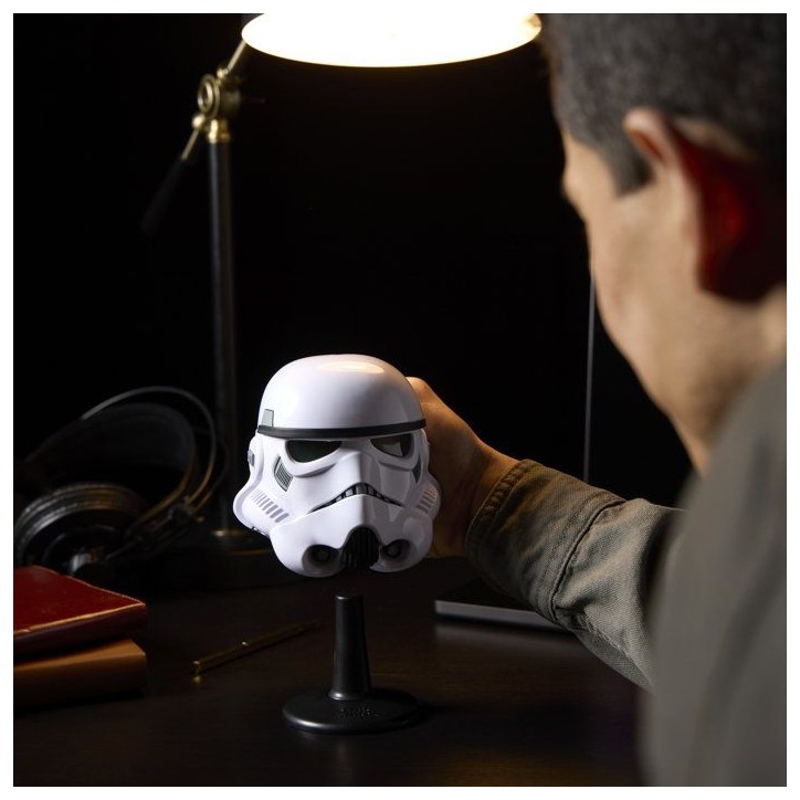 Mini casque de Stormtrooper, piece de collection premium a l'échelle 15 cm, Star Wars : Un nouvel espoir, Star Wars The Black