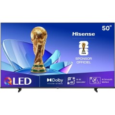 Hisense 50E77Q - TV QLED 50 (126 cm) - 4K UHD 3840x2160 - HDR10+ - Sma