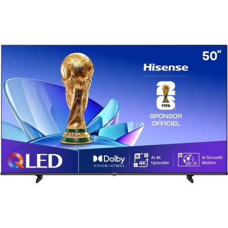Hisense 50E77Q - TV QLED 50 (126 cm) - 4K UHD 3840x2160 - HDR10+ - Sma
