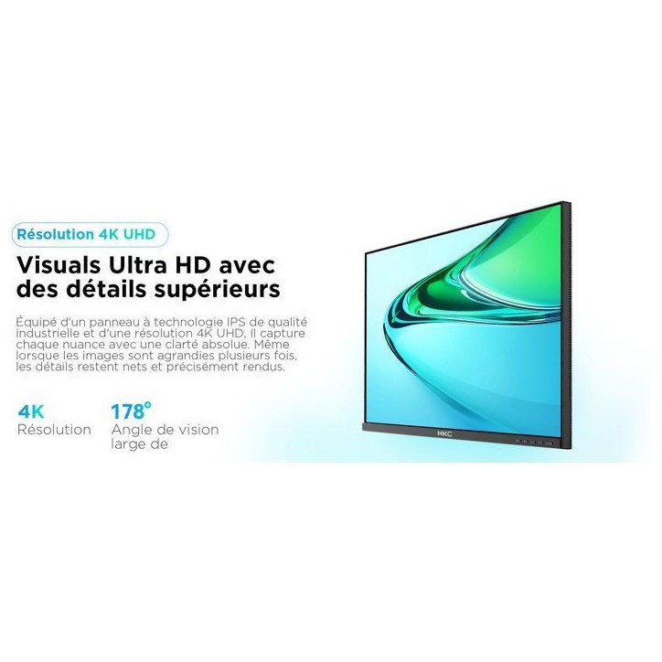Écran PC - HKC - 27 - UHD - 60Hz - Dalle IPS - USB-C 65 W - B2742A Écran PC - HKC - 27 - UHD - 60Hz - Dalle IPS - USB-C 65 W - B2742A