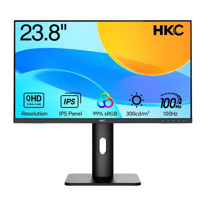 Écran PC - HKC - 24 - QHD - Dalle IPS - USB-C 65 W - Ajustable en hau