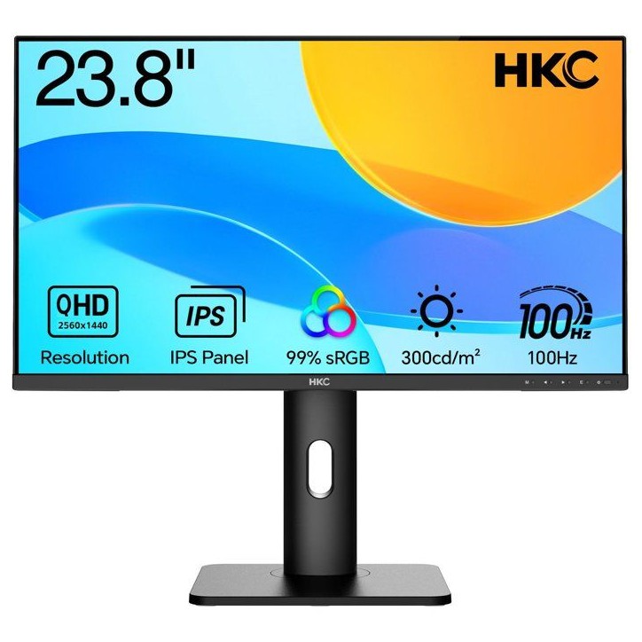 Écran PC - HKC - 24 - QHD - Dalle IPS - USB-C 65 W - Ajustable en hauteur - B2422F Écran PC - HKC - 24 - QHD - Dalle IPS - USB-C 65 W - Ajustable en hauteur - B2422F