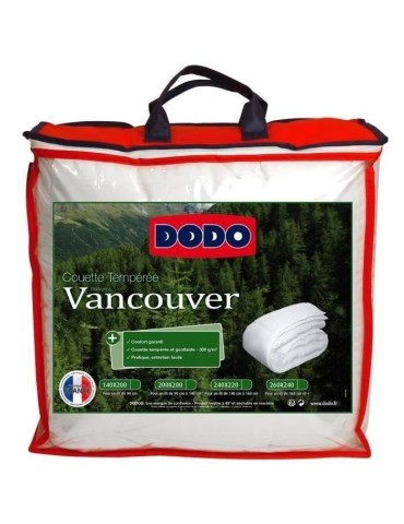 DODO Couette tempérée Vancouver - 200 x 200 cm - Blanc