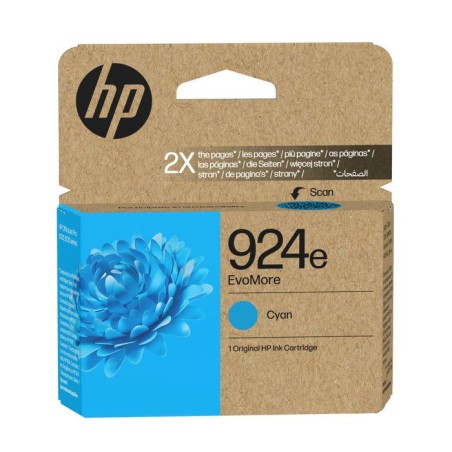HP 924e Cartouche d'encre cyan EvoMore authentique (4K0U7NE) - Pour HP