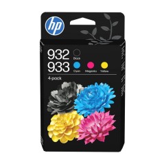HP 932/933 Pack de 4 cartouches d'encre noire, cyan, jaune et magenta