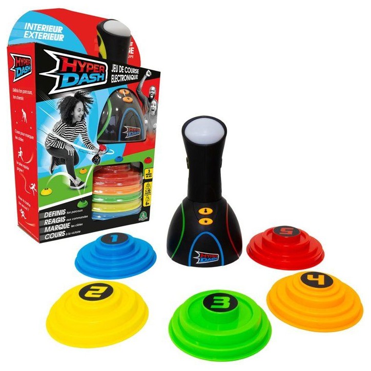 Hyper Dash - Jeu d'adresse et de rapidité - HYPER DASH - 5 cibles - Intérieur et extérieur - Des 6 ans