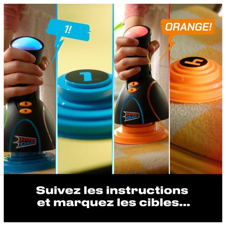 Hyper Dash - Jeu d'adresse et de rapidité - HYPER DASH - 5 cibles - Intérieur et extérieur - Des 6 ans