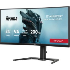 Écran PC Gaming Incurvé - IIYAMA - 34 - UWQHD - 200Hz - Dalle VA - 0,6ms - Ajustable en hauteur - GCB3484WQSU-B2