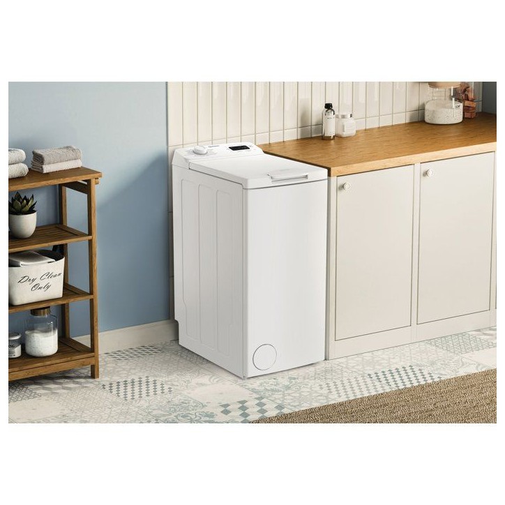 Lave-linge top Indesit TI512MYTIMEFR - 5 kg - 1000 trs/min - Blanc Lave-linge top Indesit TI512MYTIMEFR - 5 kg - 1000 trs/min - Blanc